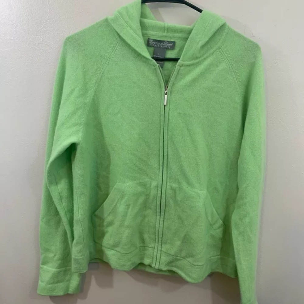Grayson & Dunn Large 100% Cashmere Hood Sweatshirt